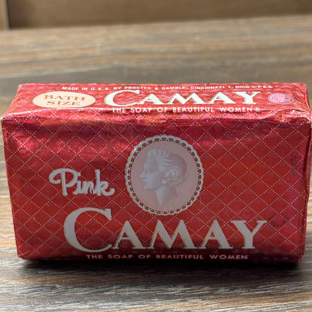 Vintage Camay Bar Soap Bath Size Pink USA Made Procter & Gamble